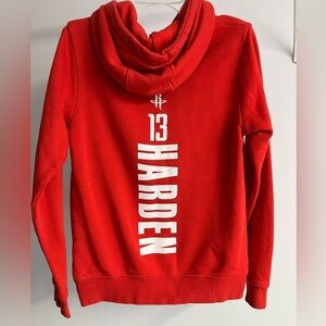 Men’s Houston Rockets Pullover Hoodie, Size S, Red/White, Long Sleeves, Harden